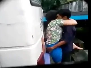 desi girl and brat sex with regard to bus terminal Caught on snoop cam